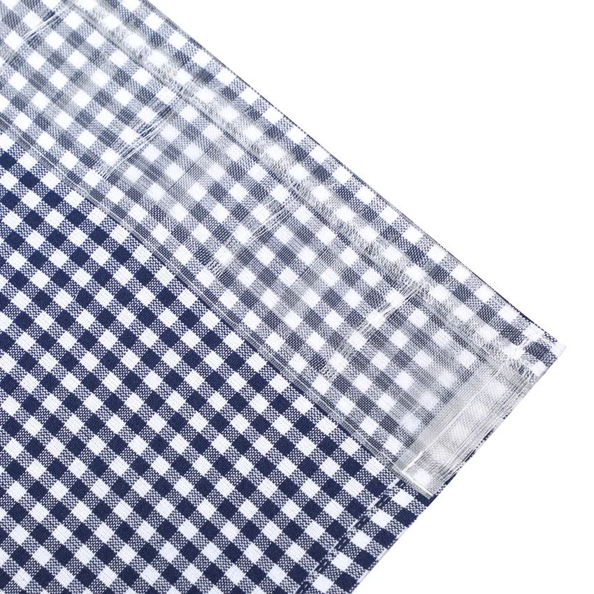 Recyceltes Raffrollo Madicken, Navy Blau/Weiß