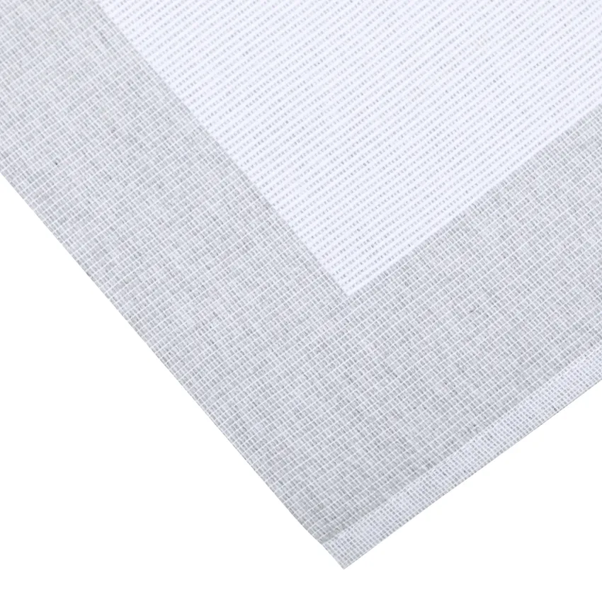 Recyceltes Platzset 2er-Pack Poppy, Hellgrau/Weiß