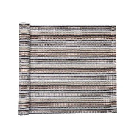 Recycelt Tischläufer Goa, Grau/Schwarz