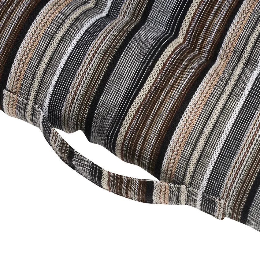 Recyceltes Palettenkissen Goa, Schwarz Multi