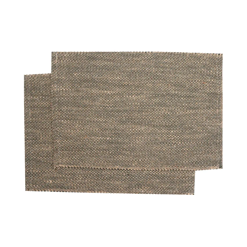 Tischset 2er-Pack Julle, Olivgrün/Jute