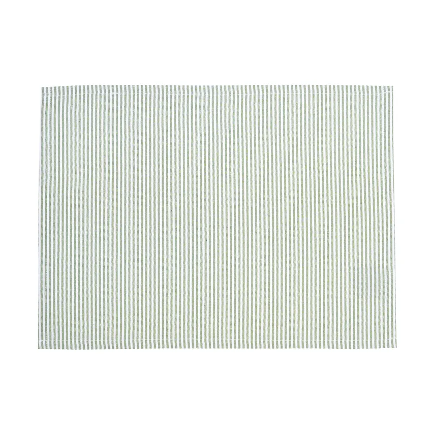 Recyceltes abwischbares Platzset 1-Pack Bosse, Grün/Weiß