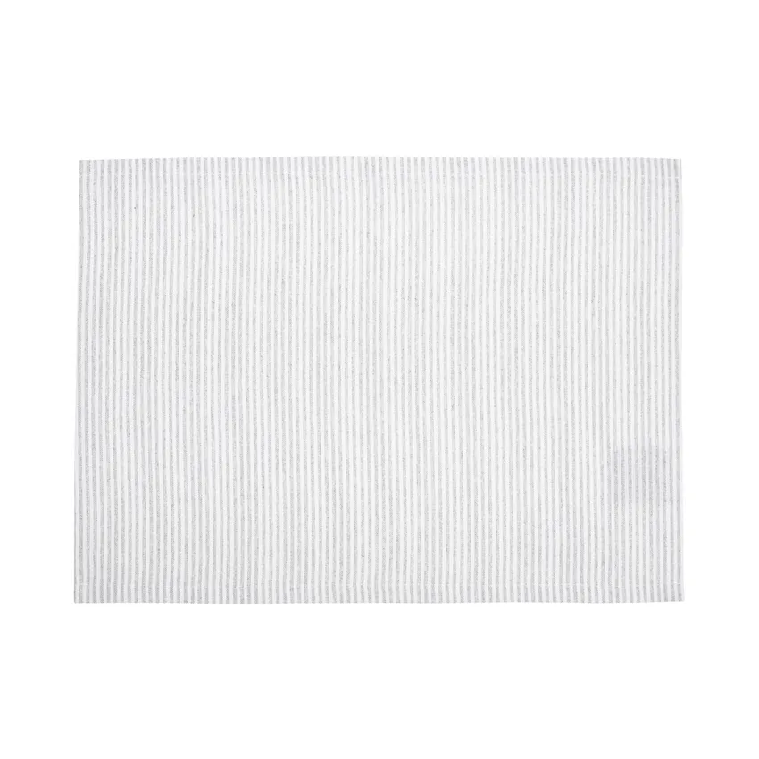 Recyceltes abwischbares Platzset 1-Pack Bosse, Hellgrau/Weiß