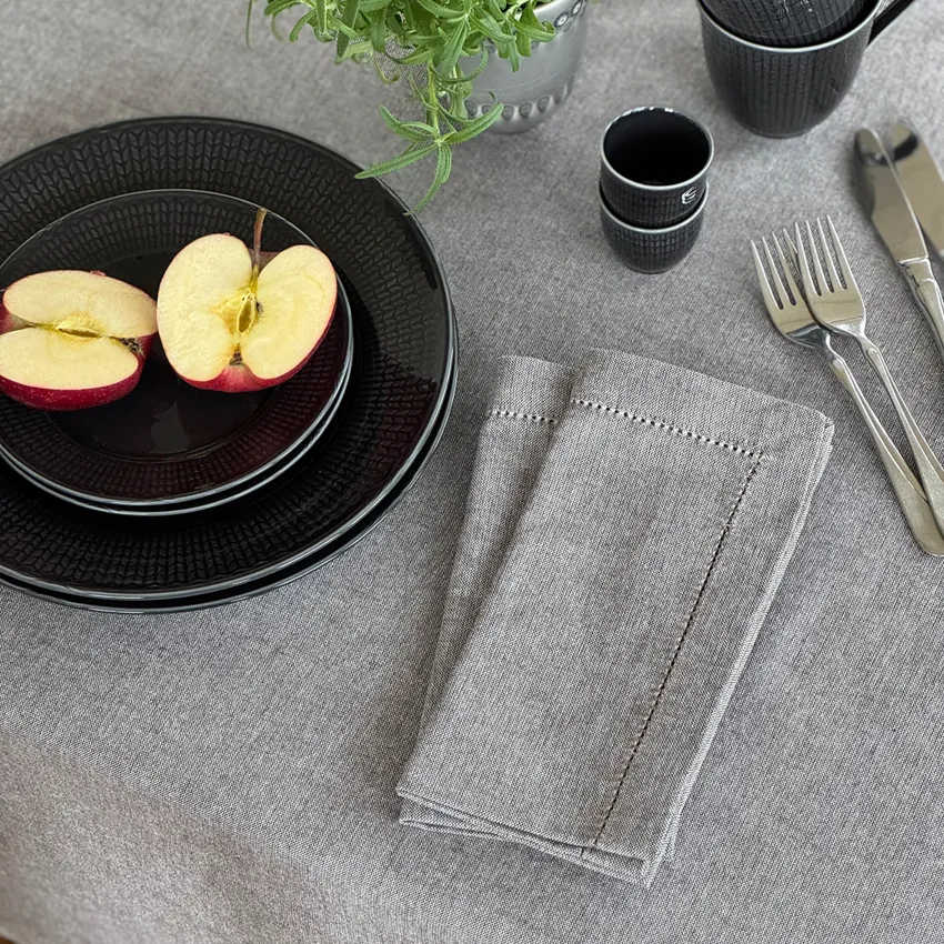 Recycelte Serviette 2er-Pack Ylva, Beige/Hellbraun
