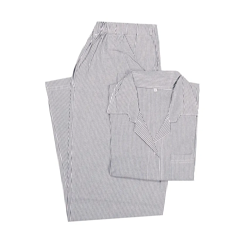 PyjamasSet 2-teilig Runmarö, Schwarz/Natur