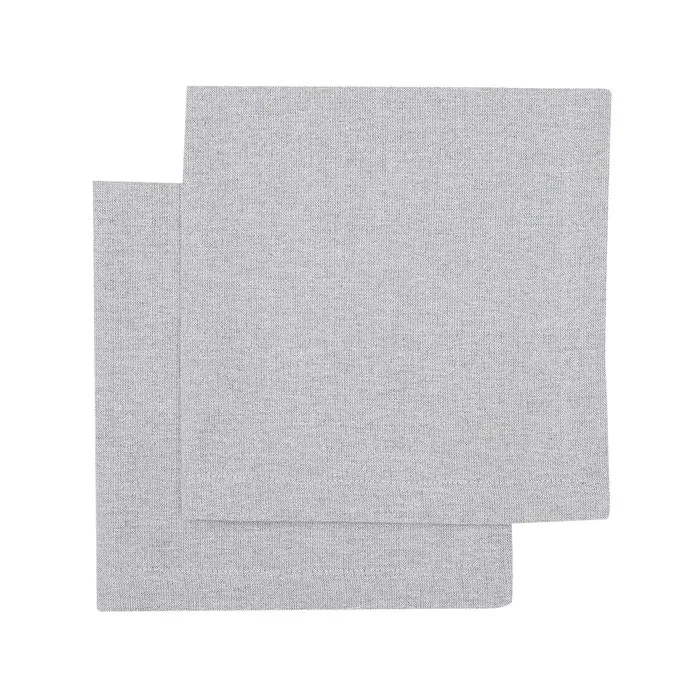 Recycelte Serviette Elin 2er-Pack, Naturgrau