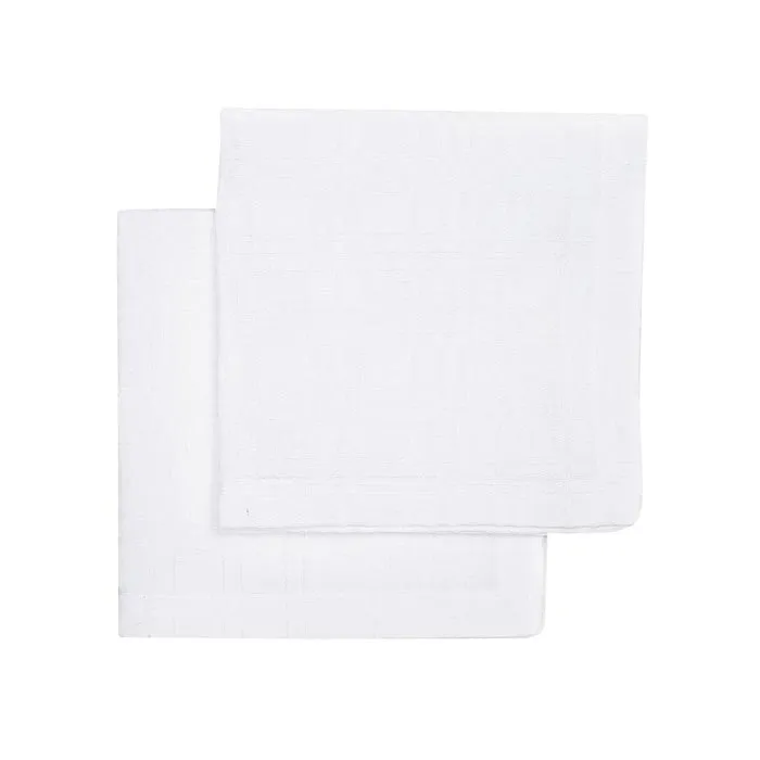 Recycelte Serviette Lilly 2er-Pack, Weiß