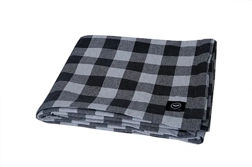 Recycelte Tischdecke Sture, Dunkelgrau/Grau