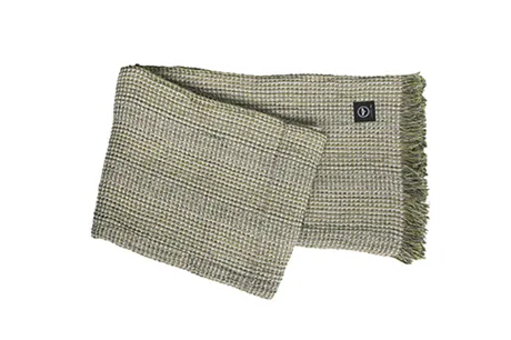 Recyceltes Plaid Vilhelmina, Grün Multi