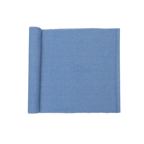 Recycelter Tischläufer Kalle, Blau/Hellblau