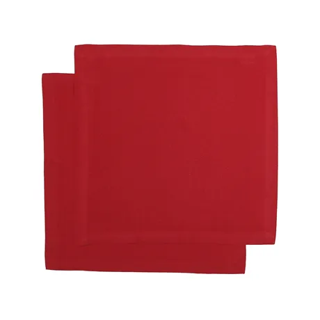 Recycelte Serviette Elin 2er-Pack, Dunkelrot