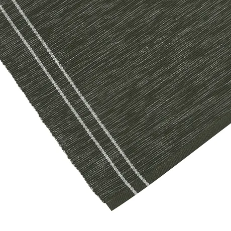 Recyceltes Tischset Rune 2er-Pack, Olivgrün/Beige