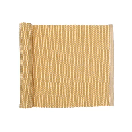 Recycelter Tischläufer Kalle, Gelb/Beige