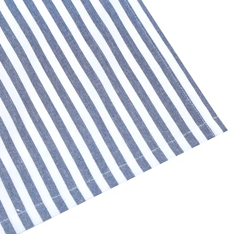 Recycelte Abwaschbare Tischdecke Melker, Navy Blau/Weiß