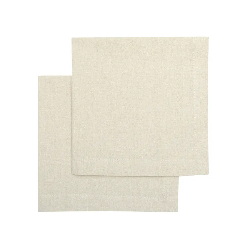 Recycelte Serviette Elin 2er-Pack, Natur