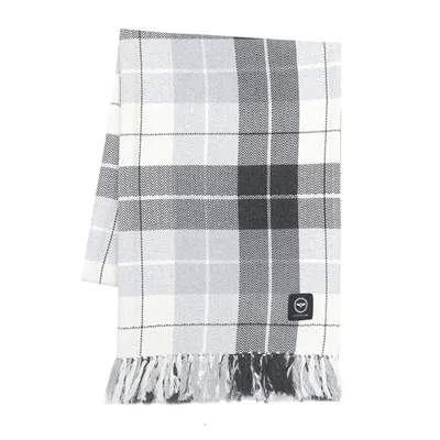Recyceltes Plaid Adam, Dunkelgrau/Hellgrau/Ecru
