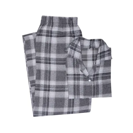 Pyjama-Set Arjeplog, 2-parts, Schwarz/Grau/Weiß