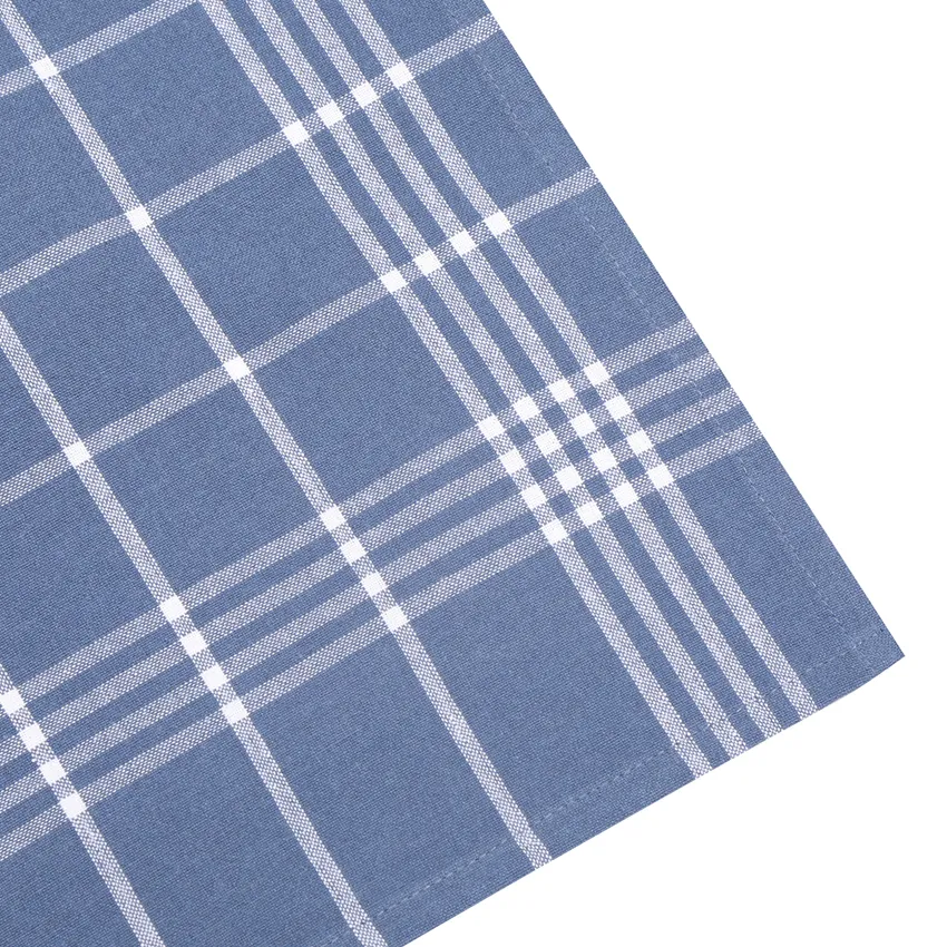 Recycled Tea Towel Recycling, 4-assorted, Grey Blue/White