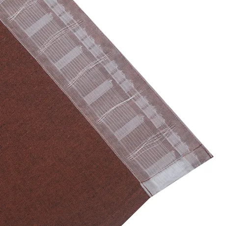 Recycled Curtain Valance Elin, Rust/Black
