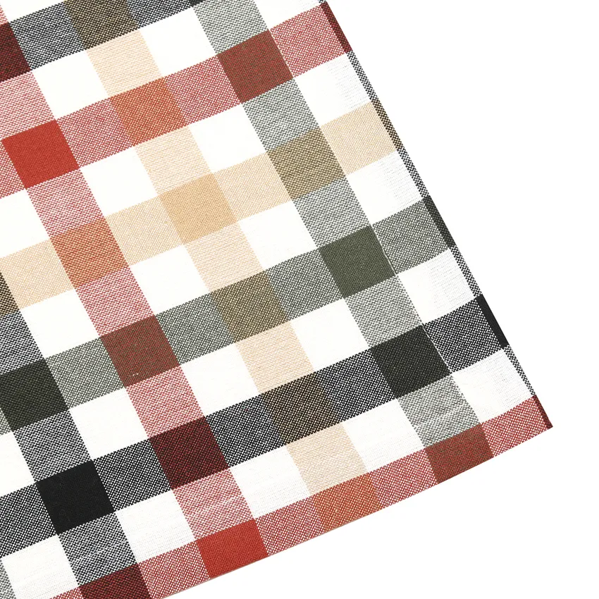 Recycled Tablecloth Ruth, Olive Green/Black/Rust
