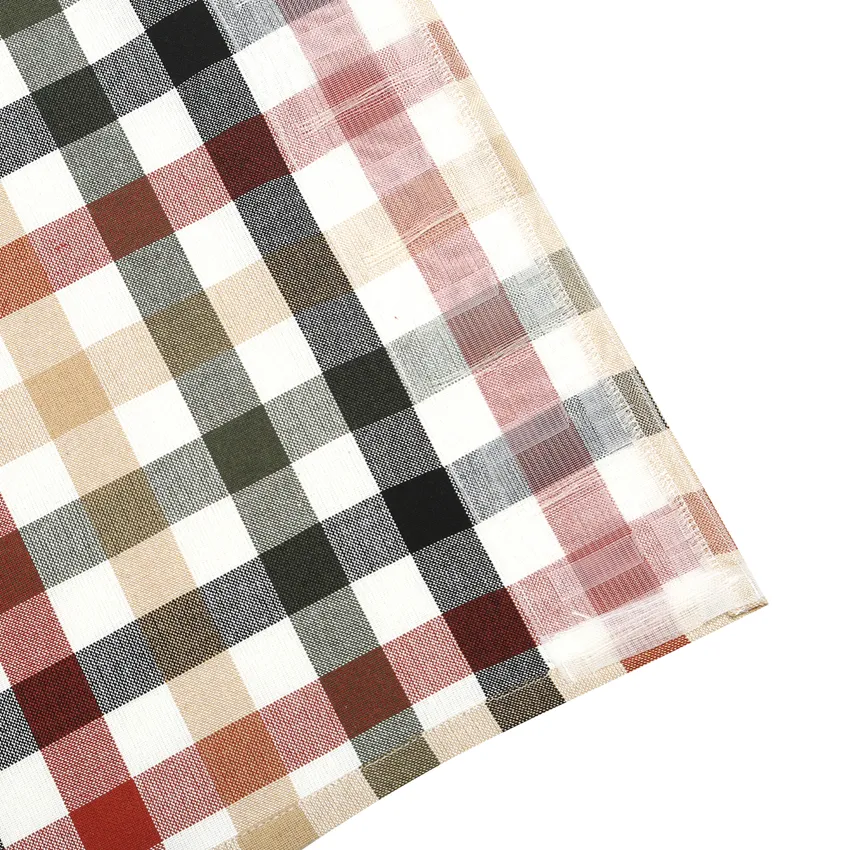Recycled Curtain Panel 2-pack Ruth, Olive Green/Black/Rust