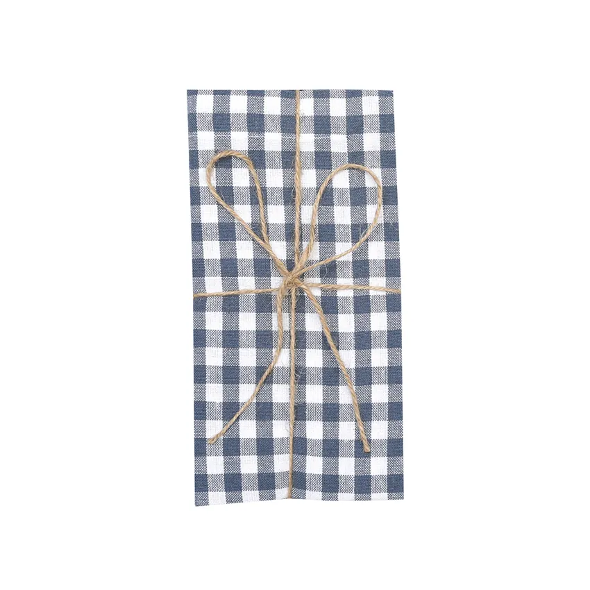 Recycled Napkin 2-pack Bella, Grey Blue/White