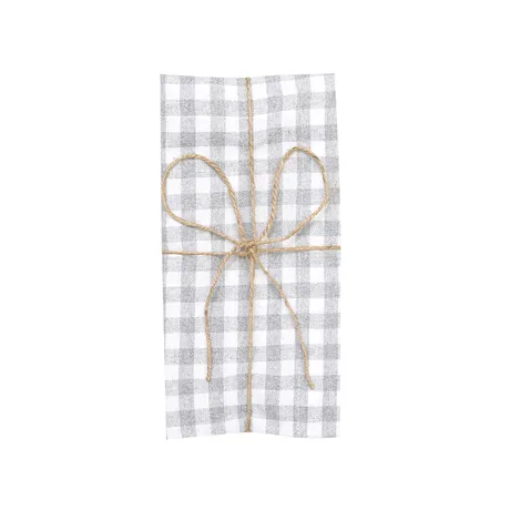 Recycled Napkin 2-pack Bella, Light Grey/White