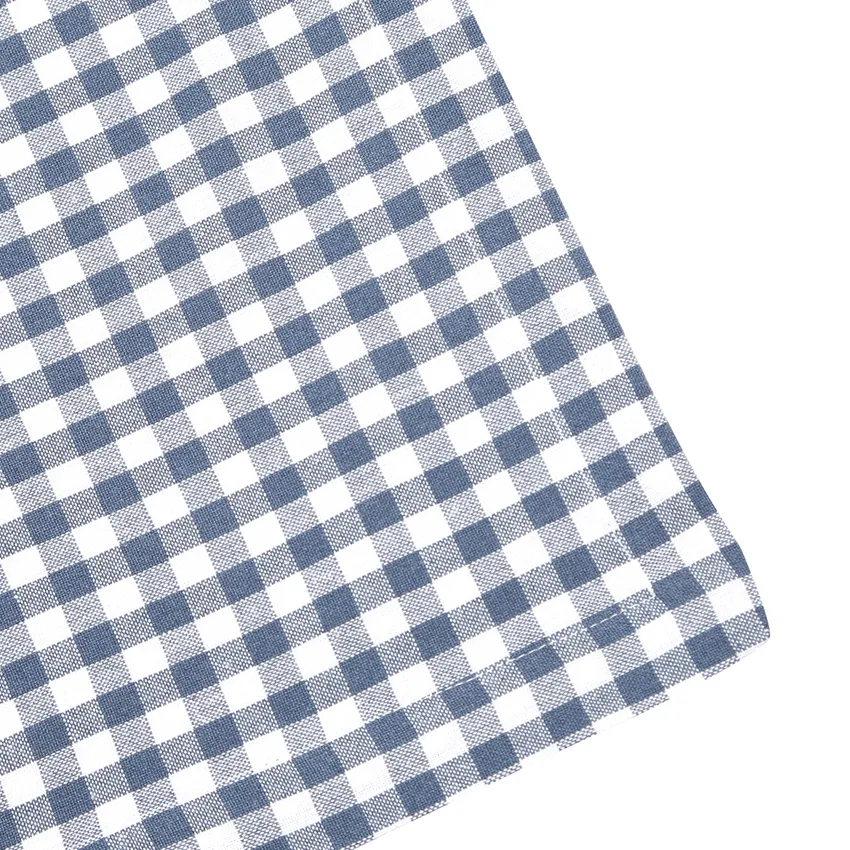 Recycled Tablecloth Bella, Grey Blue/White