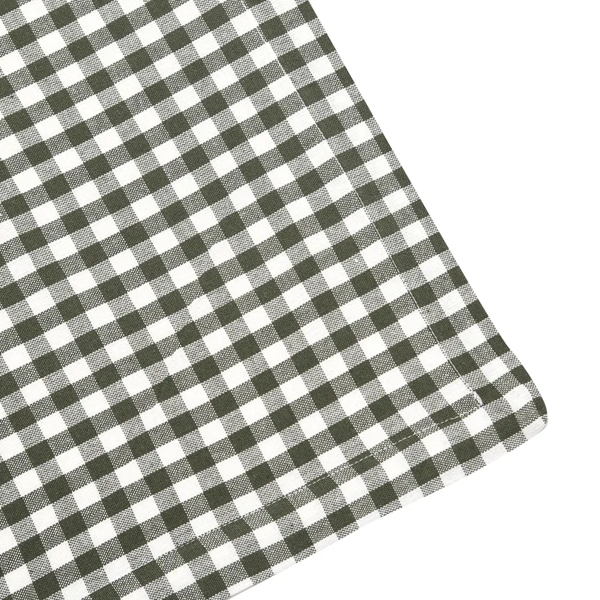 Recycled Tablecloth Bella, Olive Green/Beige
