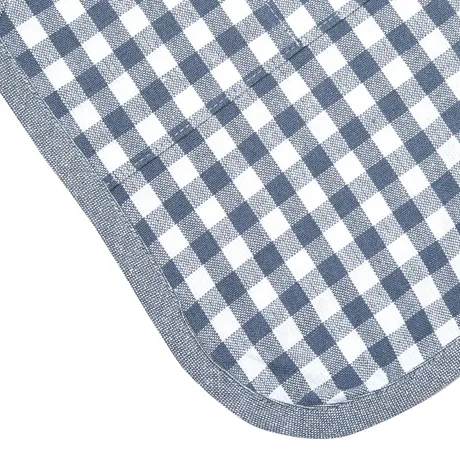 Recycled Childen's Apron Bella, Grey Blue/White