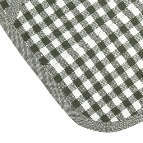Recycled Childen's Apron Bella, Olive Green/Beige
