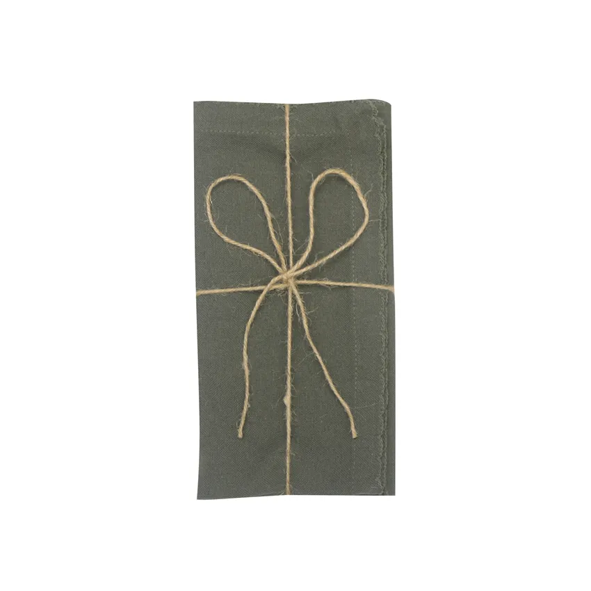 Recycled Napkin 2-pack Felicia, Olive Green