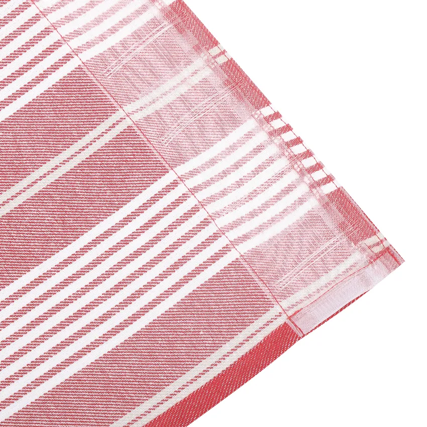 Recycled Curtain Panel 2-pack Hampus, Dark Red/Linen