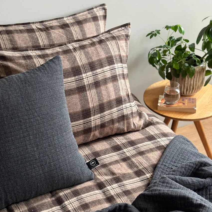 Duvet Cover Set 2-parts Arjeplog, Beige/Brown/Black