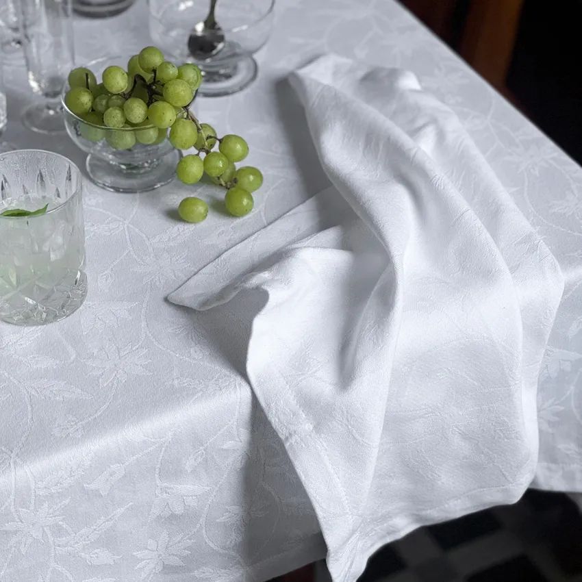 Recycled Napkin 2-pack Lea, White/White