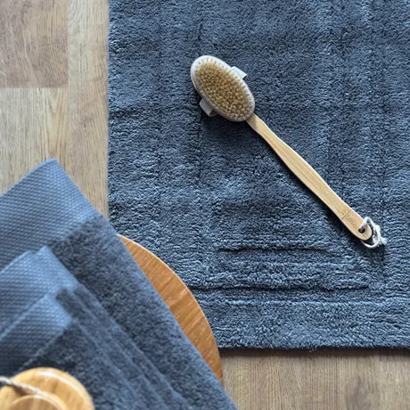 Bath Mat Turin, Grey Blue