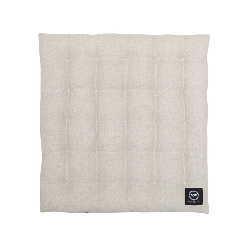 Recycled Chair Pad Vera, Wipeable, Linen