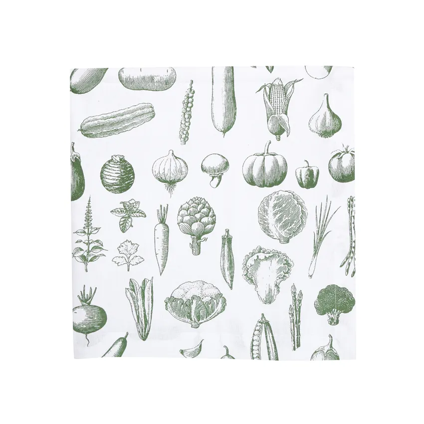 Recycled Tablecloth Maj, Green/White