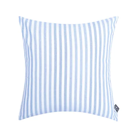 Recycled Cushion Cover Melker, Light Blue/White