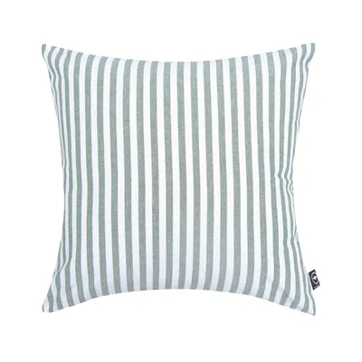 Recycled Cushion Cover Melker, Green/White