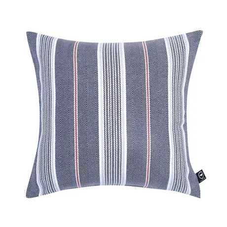 Recycled Cushion Cover Elsa, Navy Blue/Light Grey