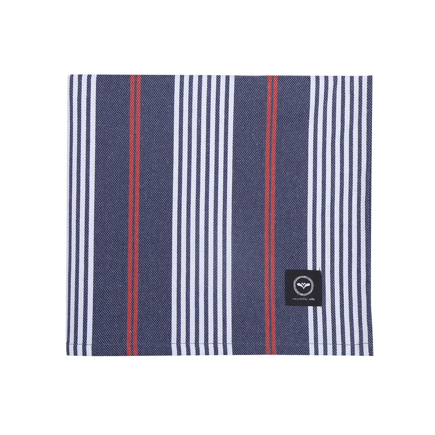 Recycled Wipeable Tablecloth Hampus, Navy Blue/Red