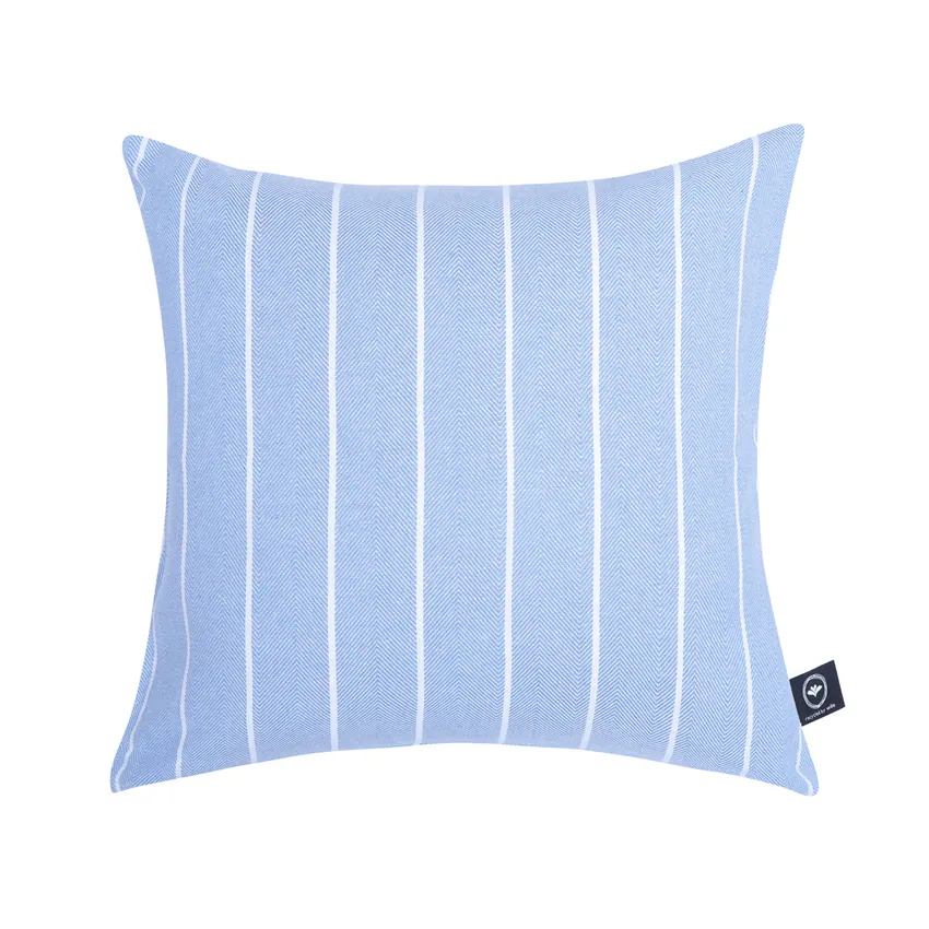 Recycled Cushion Cover Edith, Light Blue