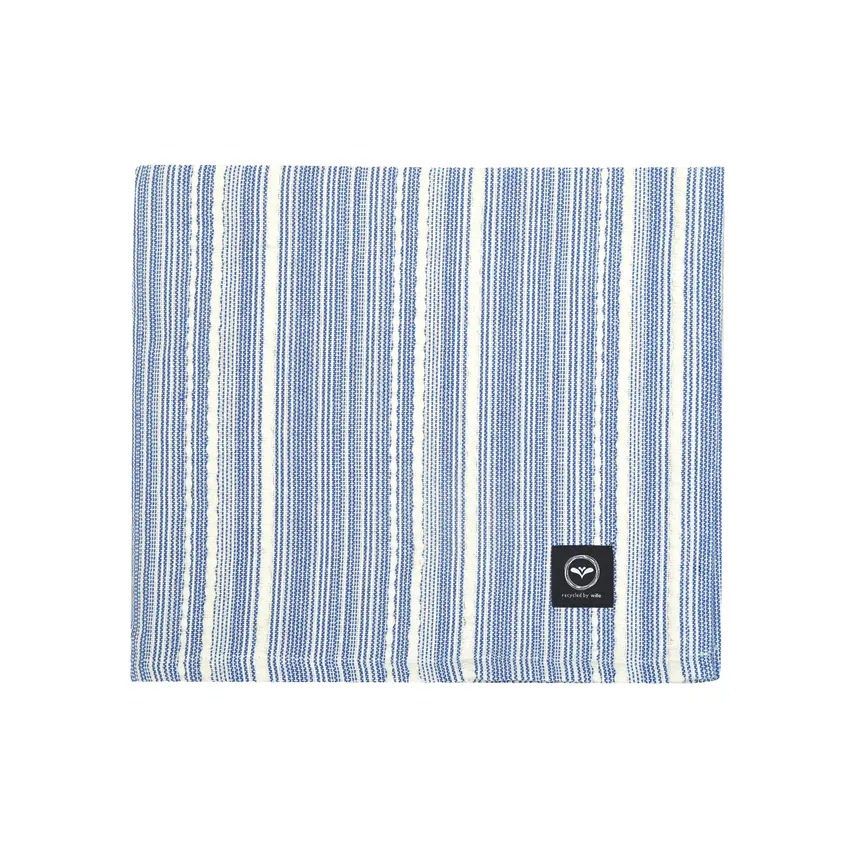 Recycled Tablecloth Ebba, Blue/Beige