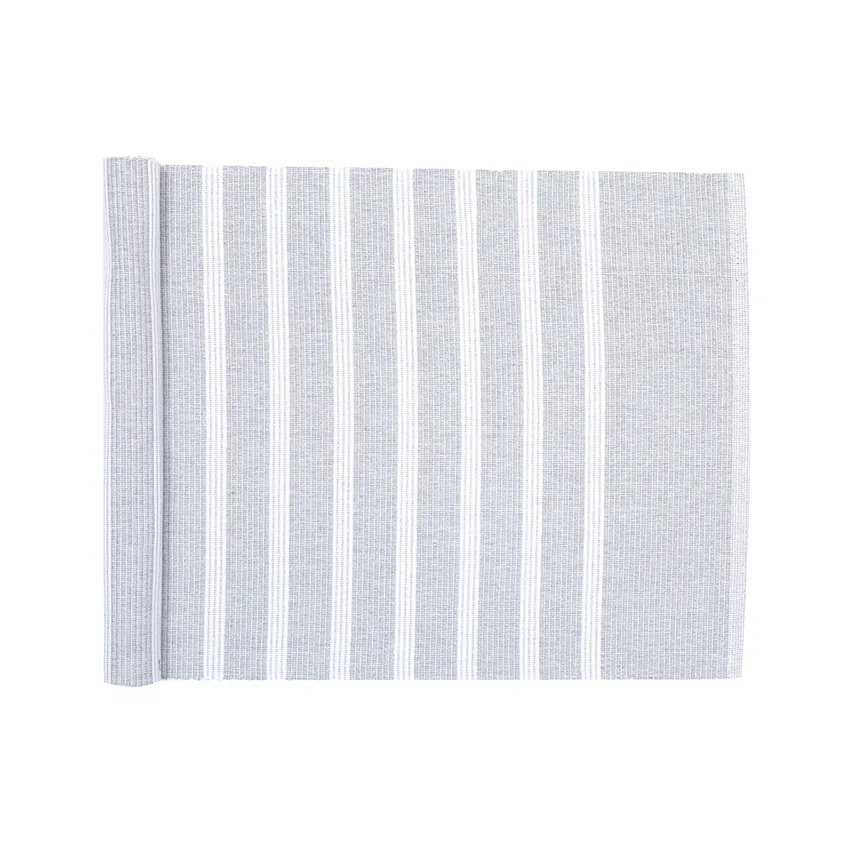 Recycled Table Runner Sigrid, Light Grey