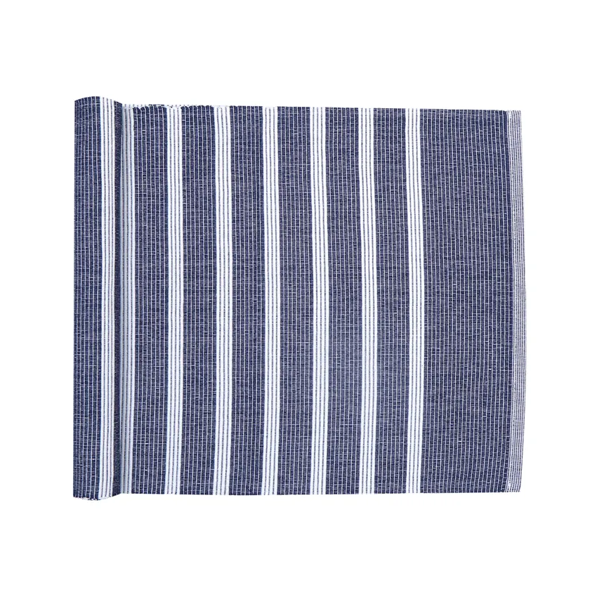Recycled Table Runner Sigrid, Navy Blue
