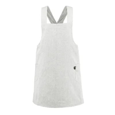 Recycled Apron Helen, Linen/White