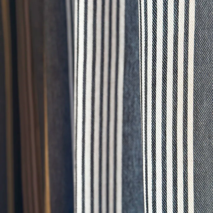 Recycled Curtain Panel 2-pack Hampus, Grey Blue/Linen