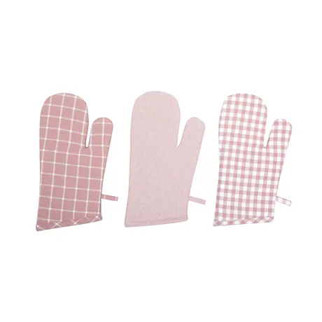 Recycled Oven Mitt Recycling, 3-assorted, Light Pink/White