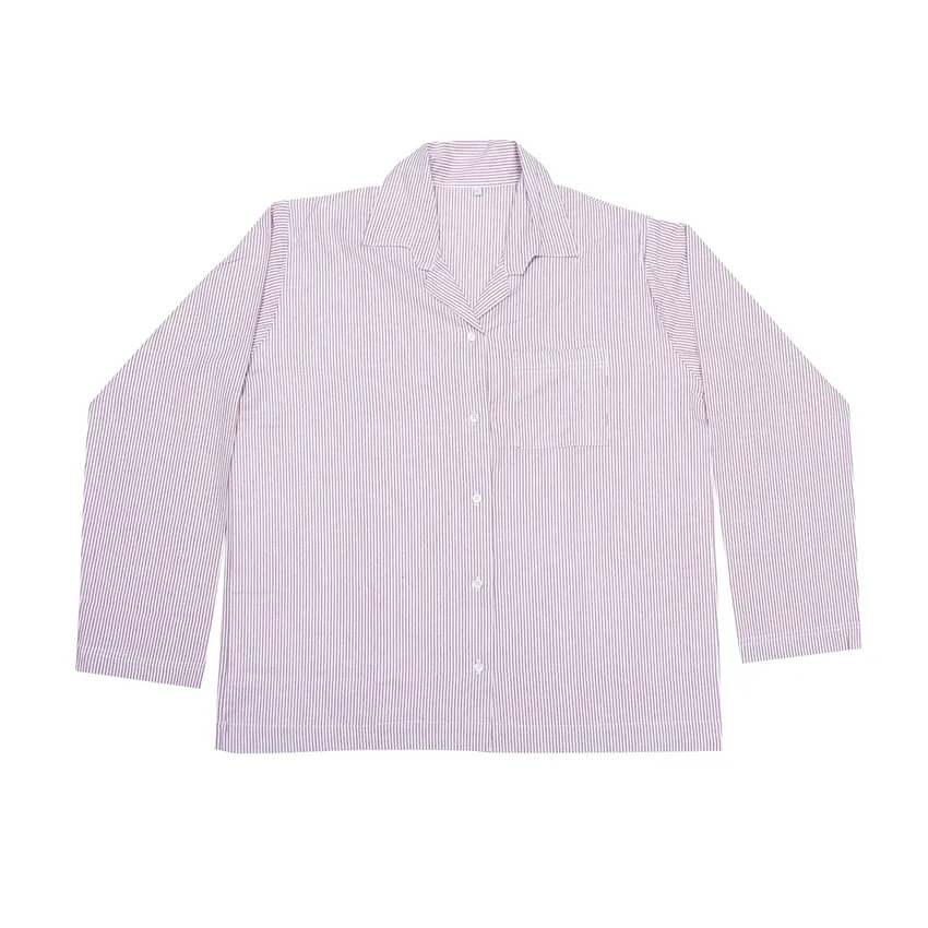 Pyjama Set Runmarö, 2-parts, Dark Pink/White